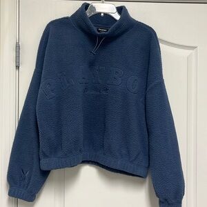 Playboy by Pacsun Sherpa Crop Sweatshirt